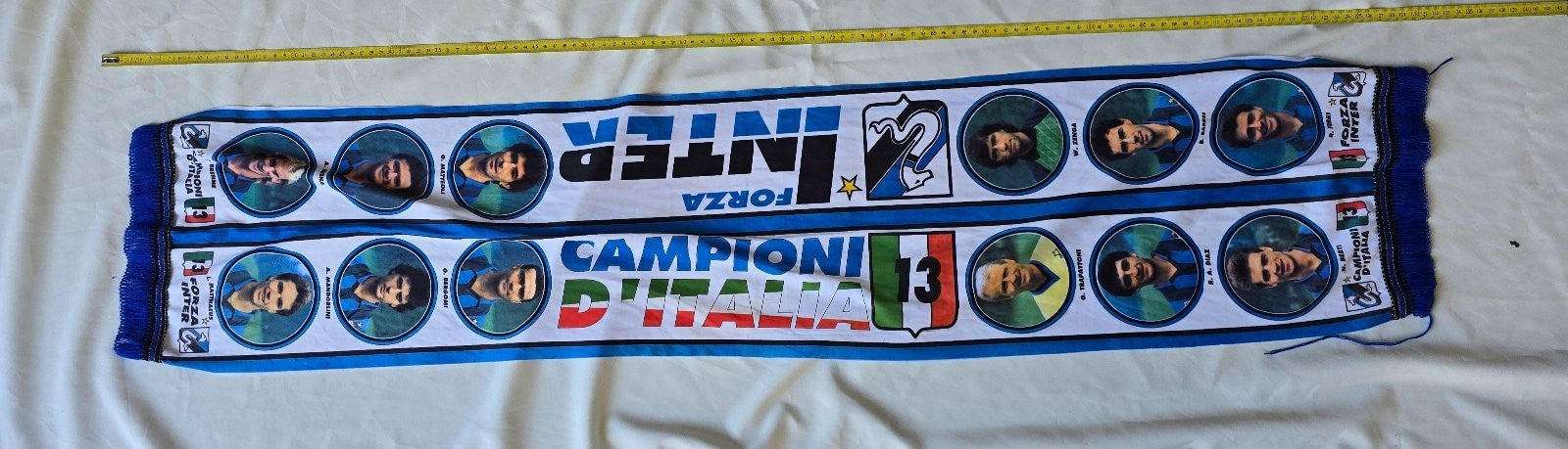 Sciarpa Scarf INTERNAZIONALE FC 88/89 Campioni d'ITALIA con volti giocatori (D)