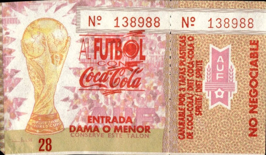 biglietto stadio AL FUTBOL CON COCA COLA N 138988