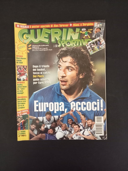 rivista GUERIN SPORTIVO anno 1999 numero 27 - Del Piero (con poster)