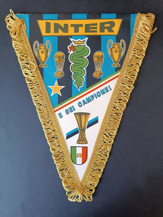 gagliardetto Pennant calcio Inter e sei campione