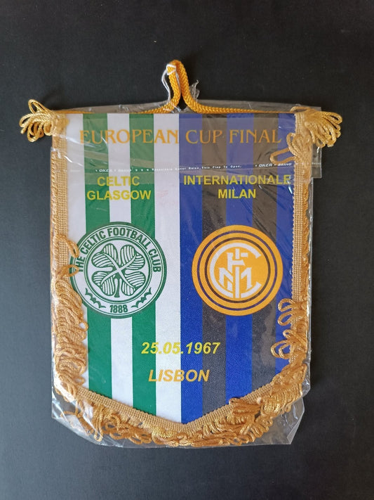 gagliardetto Pennant calcio European Cup Final Celtic/Inter 1967