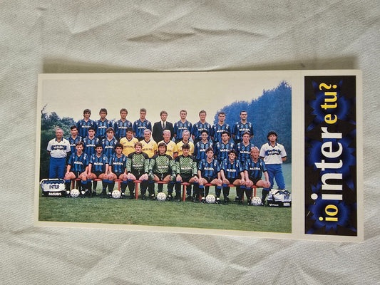 Tutto Inter Figurine giganti Panini Calciatori nr  98 formazione squadra