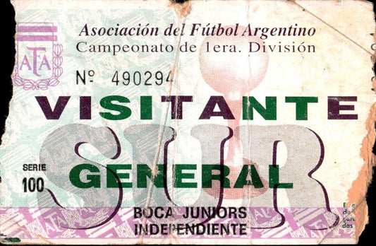 biglietto stadio ASOCIACION DE FUTBOL ARGENTINO CAMPEONATO 1 DIVISION