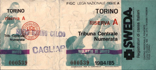Biglietto stadio Torino-Cagliari 1984-85 Lega Nazionale Serie A