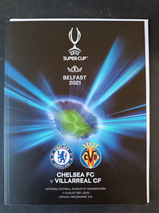 Programma ufficiale Uefa Super Cup Chelsea Villareal 2021