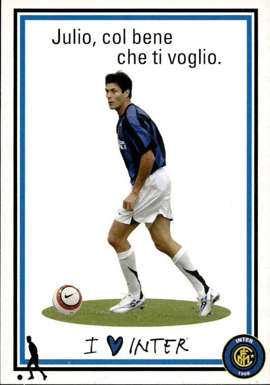Cartolina calciatore Inter David Marcelo Pizarro Cort�s autografo stampato