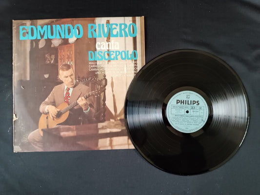 disco 33 giri edmundo rivero canta discepolo malevaje infamia sin palabras