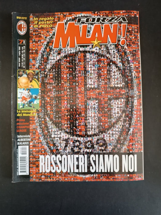 rivista FORZA MILAN - anno 2002 - n 7 MILAN (con poster)