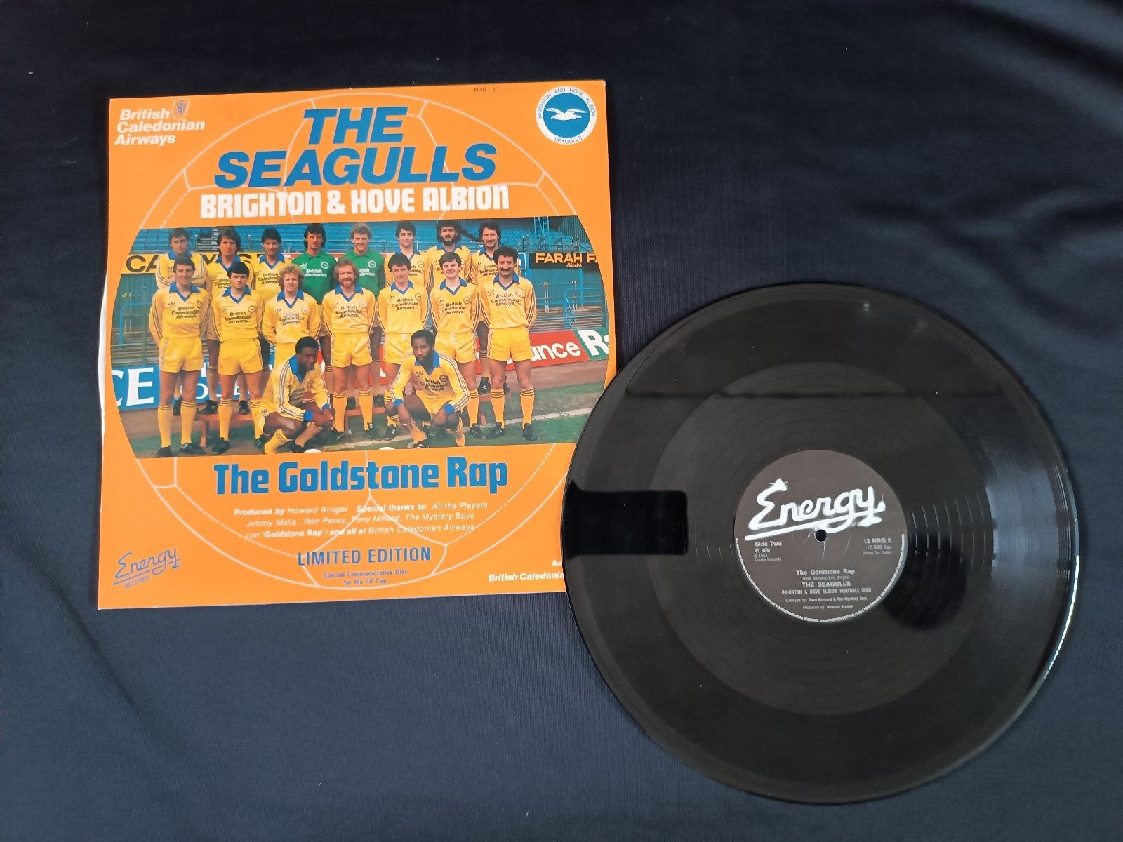 disco 33 giri british caledonian airways seagulls brighton hove albion