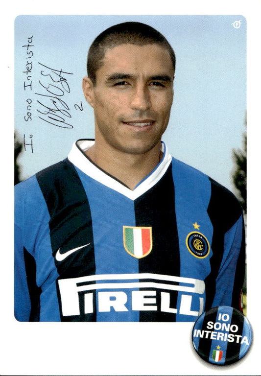 Cartolina calciatore Inter Iv�n Ramiro C�rdoba con autografo stampato