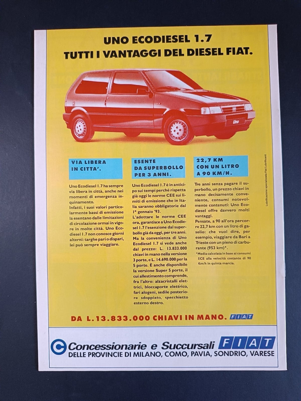 programma ufficiale OGGI MILAN 01 marzo 1992 Atalanta 23� Van Basten