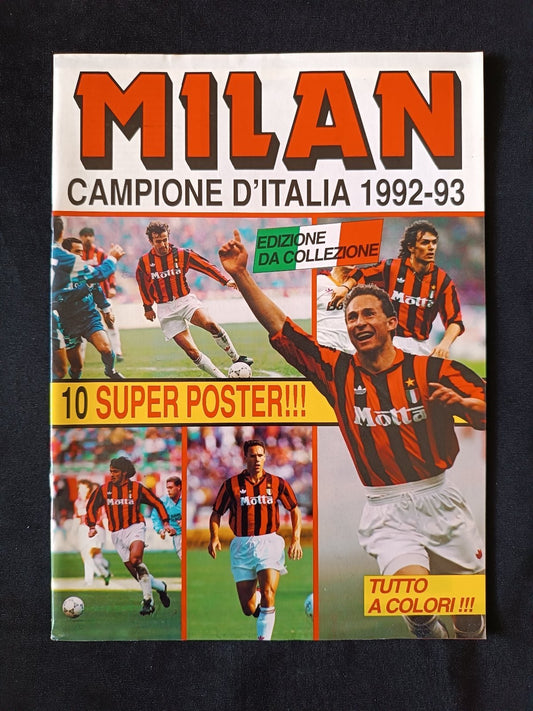rivista MILAN CAMPIONE d'ITALIA 1992-93 con poster