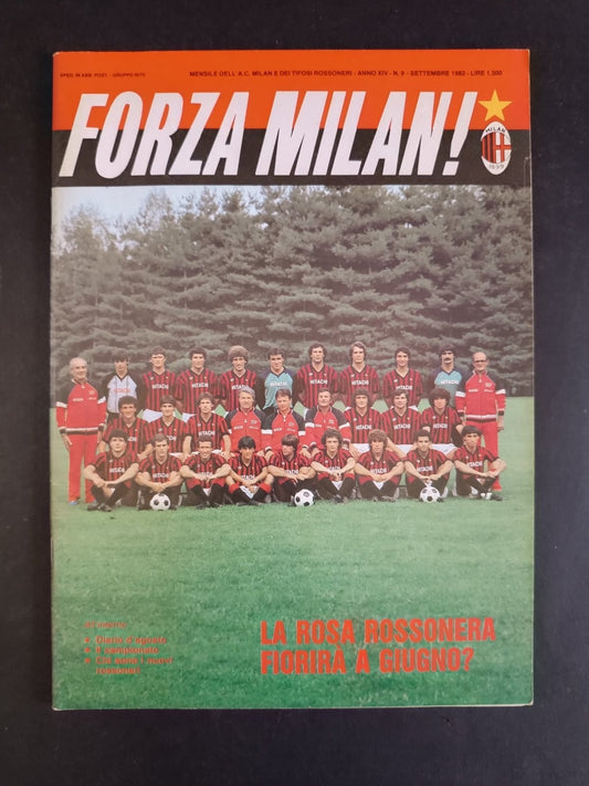 rivista FORZA MILAN - Milan Clubs - anno 1982 n 9