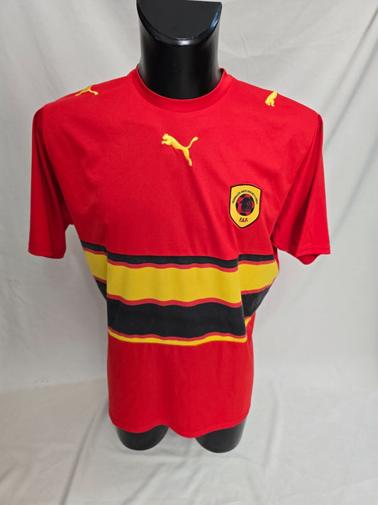 maglia Puma ANGOLA Soccer Football nr 19 André Buengo tg XL Usa 94 Match Worn
