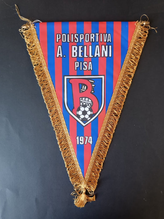 gagliardetto Pennant calcio Polisportiva A.Bellani 1974