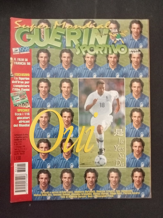 rivista GUERIN SPORTIVO anno 1998 numero 25 - Del Piero (senza figurine)