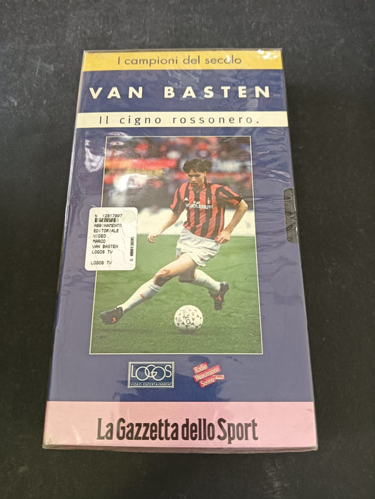 VHS I CAMPIONI DEL SECOLO VAN BASTEN IL CIGNO ROSSONERO Logos Tv