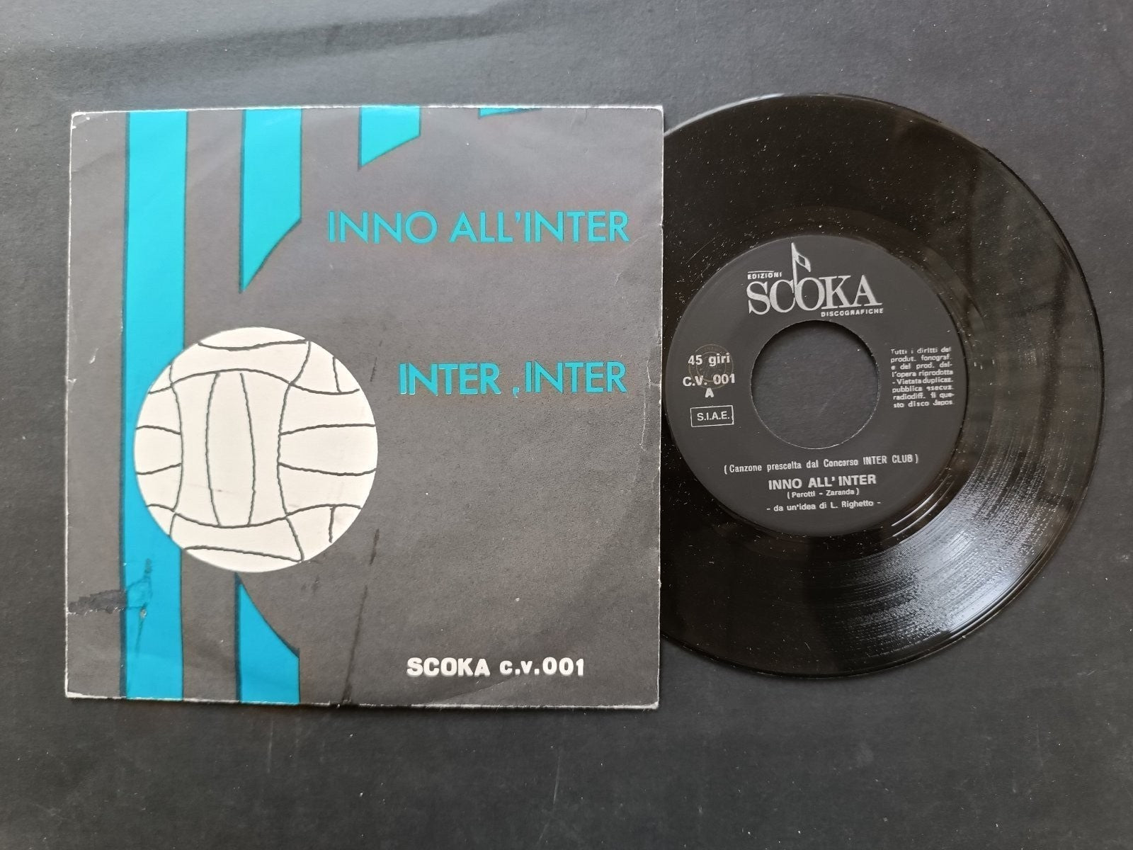 Vinile 45 giri INNO ALL'INTER