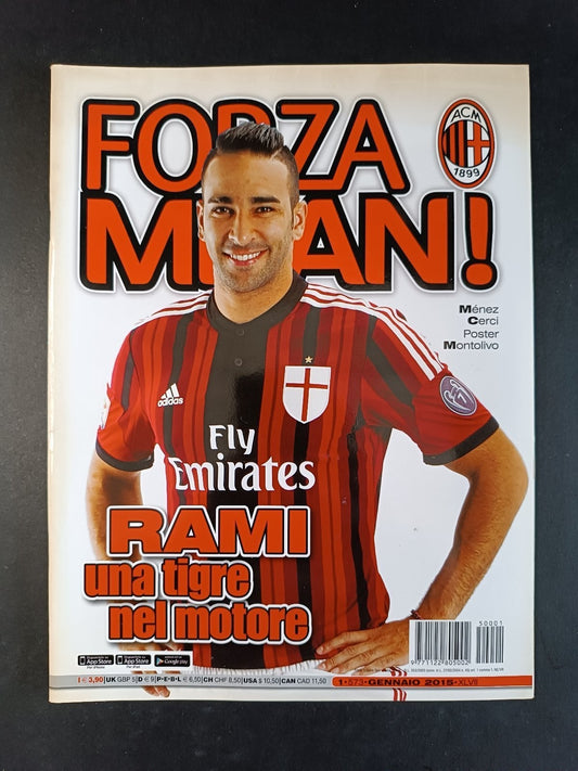 rivista FORZA MILAN - anno 2015 numero 1 Rami (con poster)
