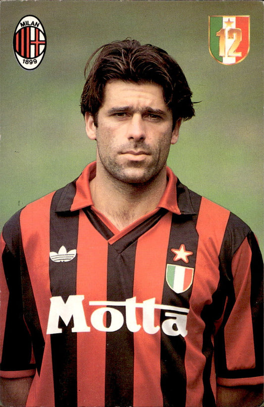 cartolina calciatori Evani Alberigo