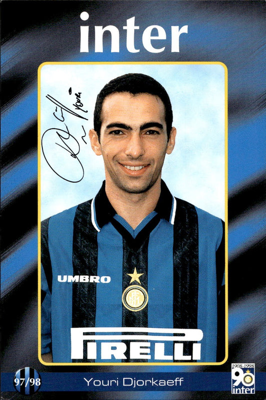 cartolina calciatori Inter 97/98 Djorkaeff