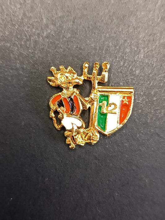 Old Pins Pin Badge Spilla A.C.Milan Diavolo 12 scudetti senza piedino 240