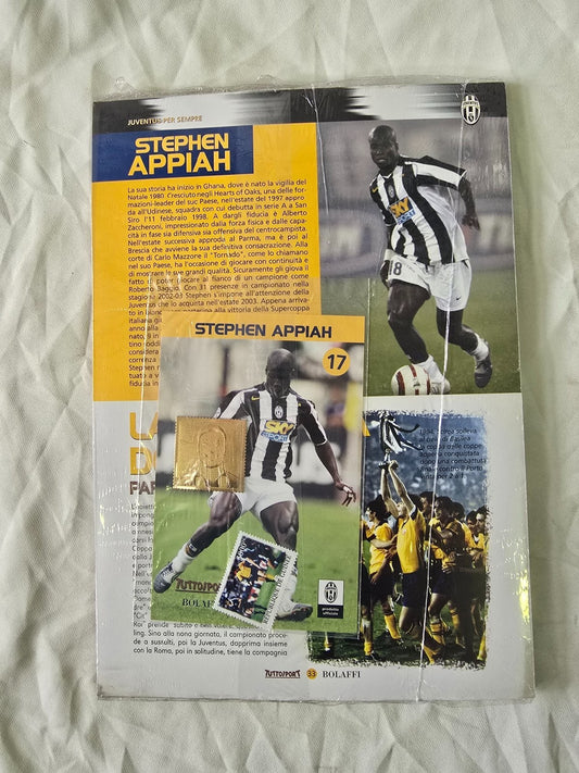 medaglia Juventus per sempre Tuttosport Bolaffi nr  17 Appiah sigillata