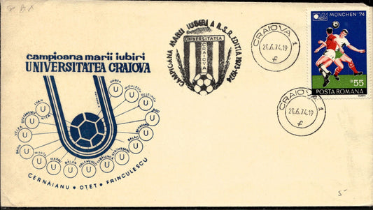 busta primo giorno Craiova 1974