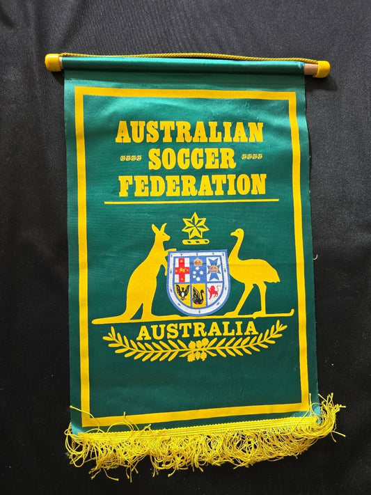 big Gagliardetto Pennant fanion AUSTRALIAN SOCCER FEDERATION B
