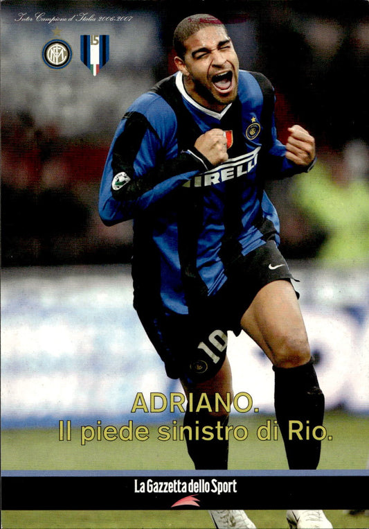 cartolina calciatori Adriano