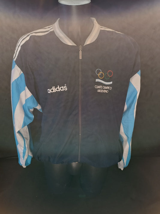 TRACK JACKET Giacca allenamento Comitato Olimpico Argentina Adidas anni 90 TG 4