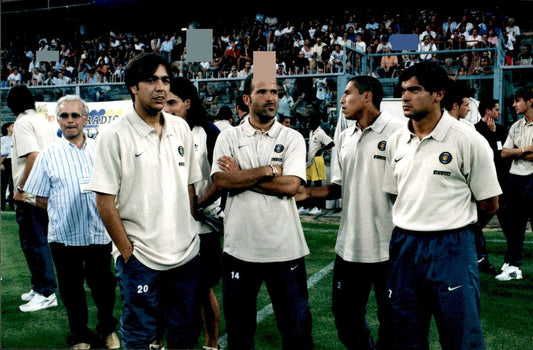 fotografia originale Inter in campo  Recoba Di biagio Cordoba S. Concei��o