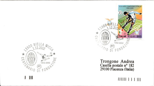 busta primo giorno Biella Micca 2002