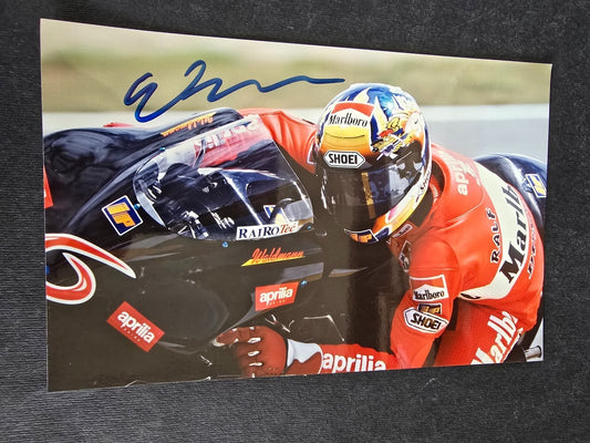 Autografo autograph originale su cartolina motogp Ralf Waldamnn Aprilia