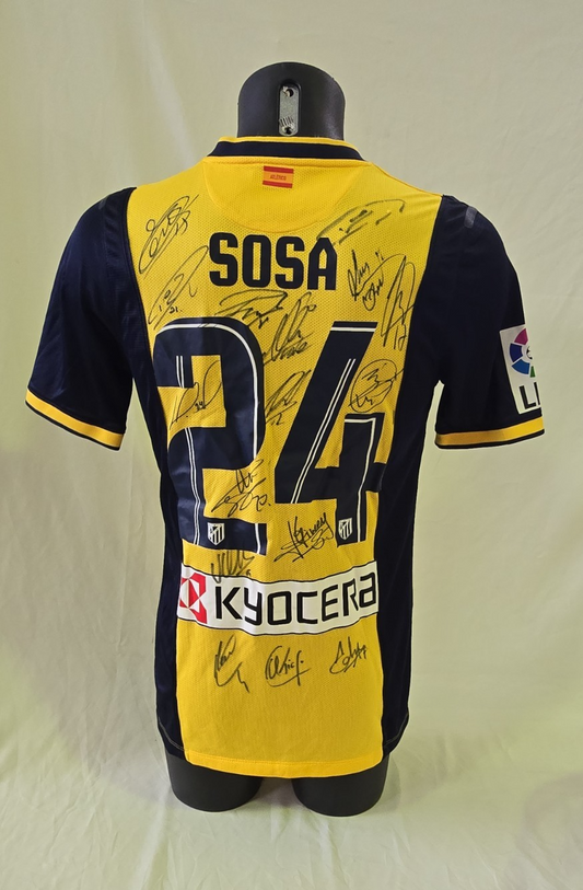 Maglia camiseta Nike Atletico Madrid 2013/14  Jose Sosa Team Signed  (10)