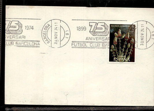 busta primo giorno 5 Anniv Football club Barcellona 1974