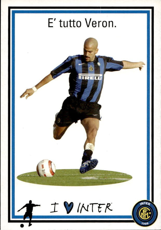 Cartolina calcio calciatore Inter Jos� Marcelo Ferreira con autografo stampato