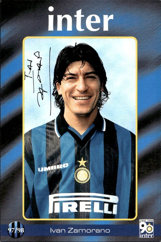 cartolina calciatori Inter 97/98 Zamorano