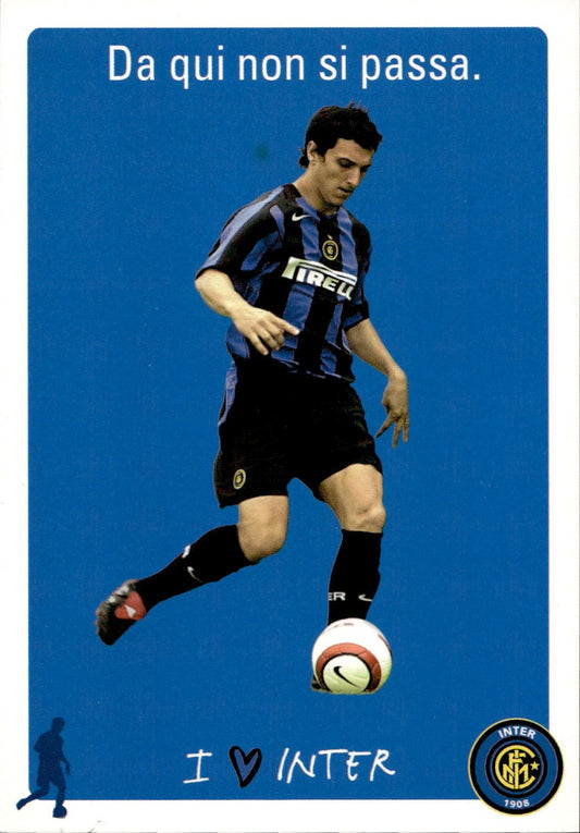 cartolina calciatori Inter Burdisso Da qui non...