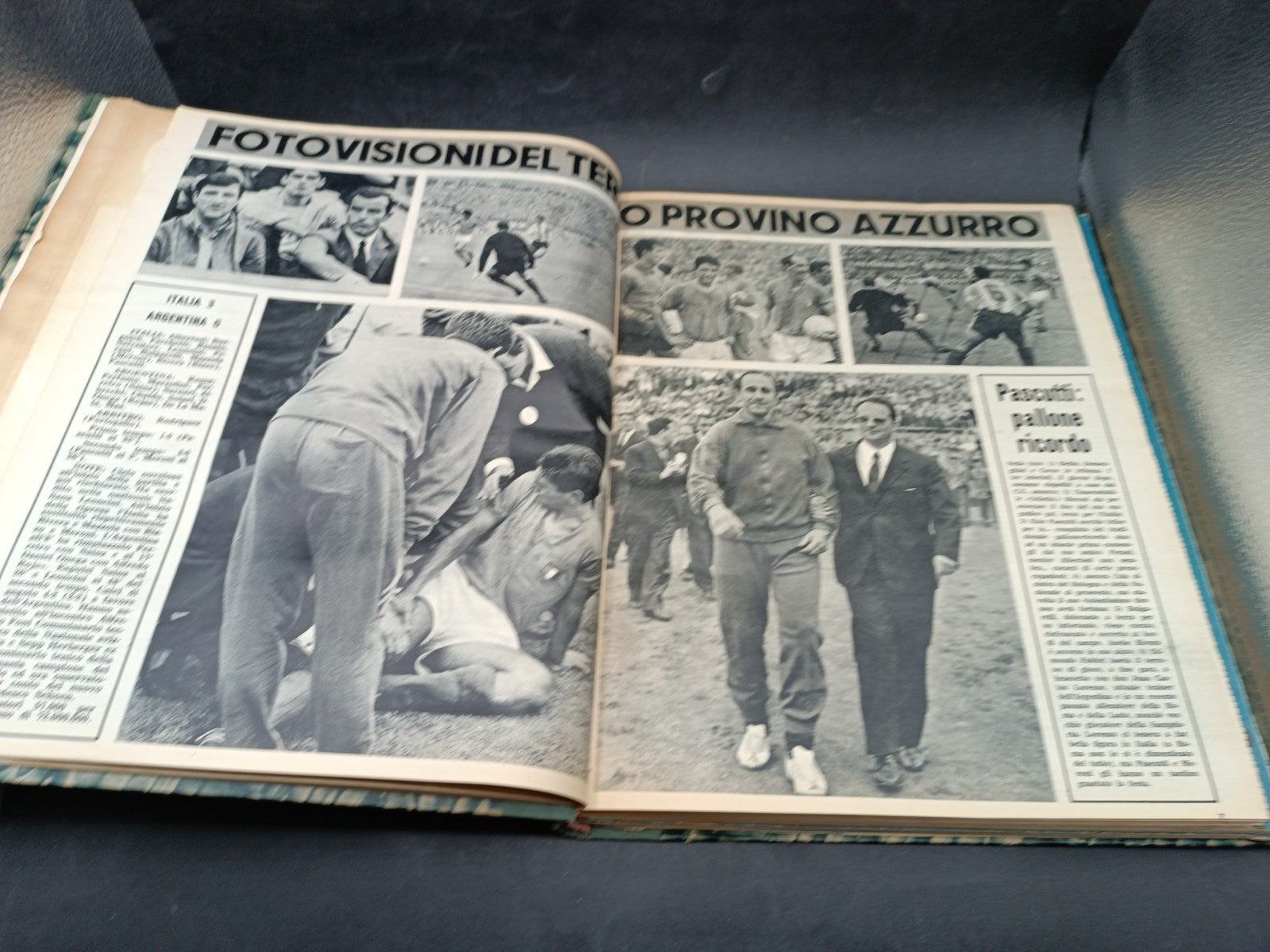 Annata rilegata rivista Calcio e ciclismo illustrato 1966 biancazzurri