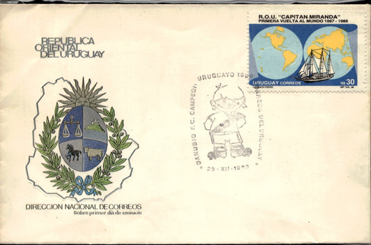 busta primo giorno Republica Oriental de l'Uruguay 1983