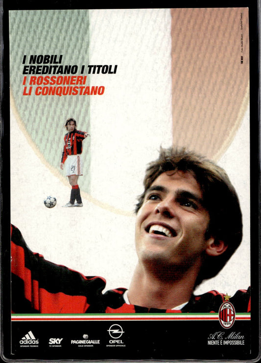 cartolina postcard Calcio Milan promocard #4613 Kak�