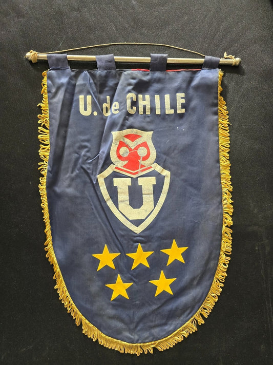 old Gagliardetto pennant banderin selecci�n U. de CHILE cile