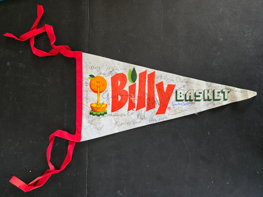 BILLY Olimpia Basket Milano bandierina autografata in originale dalla squadra