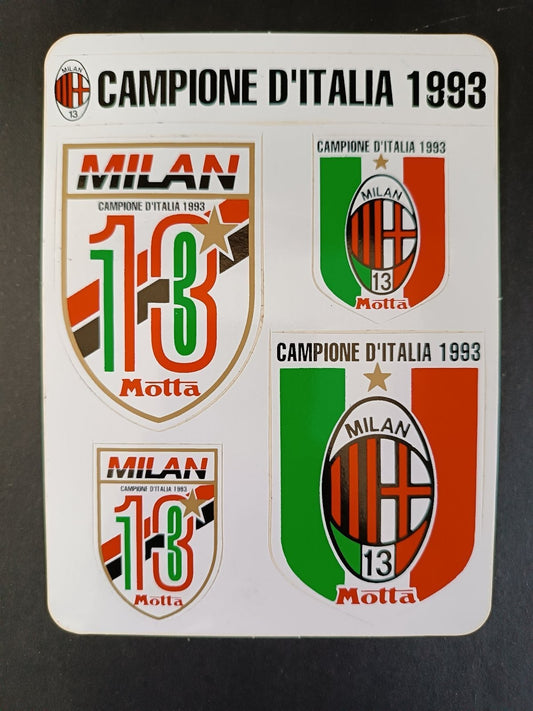 Adesivo MILAN - Composizione Campione d'Italia 1993