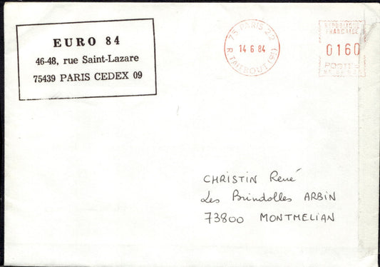busta primo giorno Paris 1984