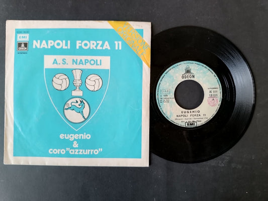 Vinile 45 giri NAPOLI FORZA 11 Eugenio e Coro Azzurro