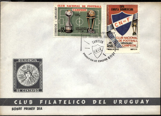 busta primo giorno Correos Uruguay 1991