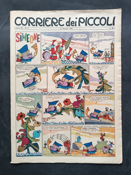 rivista Corriere dei piccoli anno 1962 numero 3 Inter Milan
