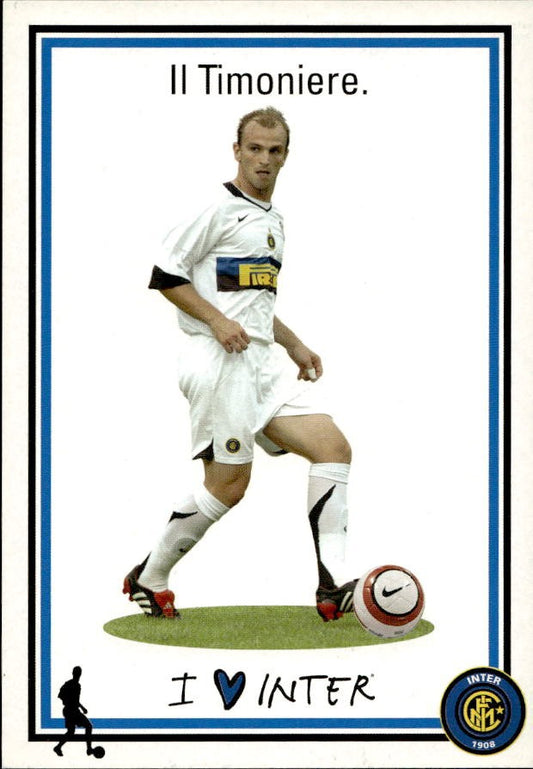 Cartolina calcio calciatore Inter Walter Adri�n Samuel con autografo stampato